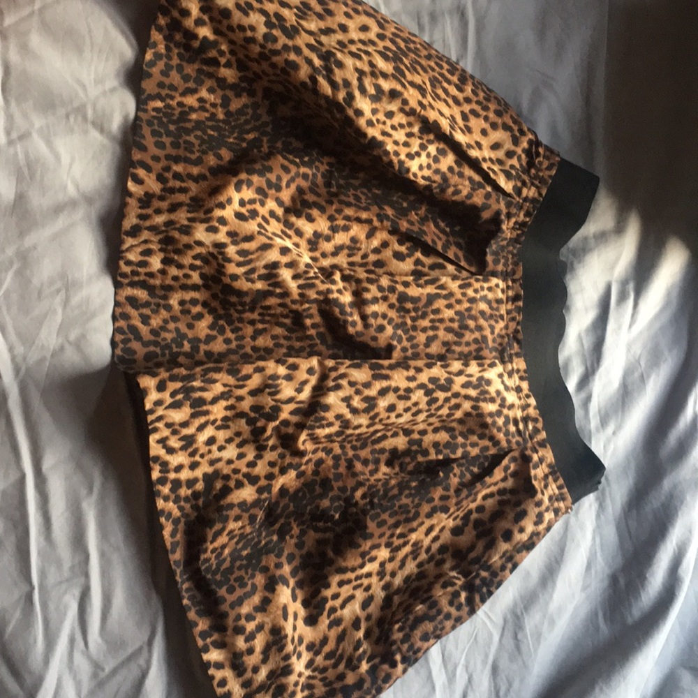 Zara leopard print mini skirt size S